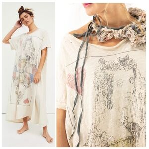 🆕️ Magnolia Pearl Queen Of Hearts Tee Dress One Size Hobo Chic Poverty Core